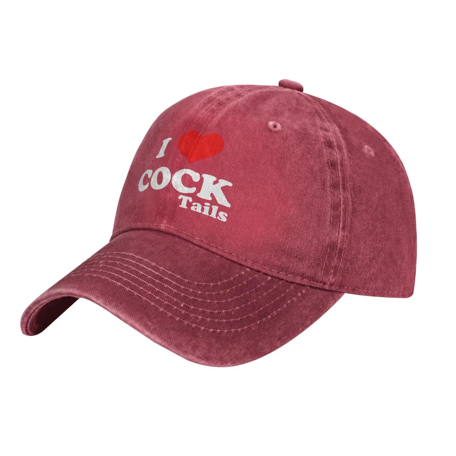 I Heart Love Cocktail Baseball Hat Adjustable Classic Dad Hat for Men Women,Black