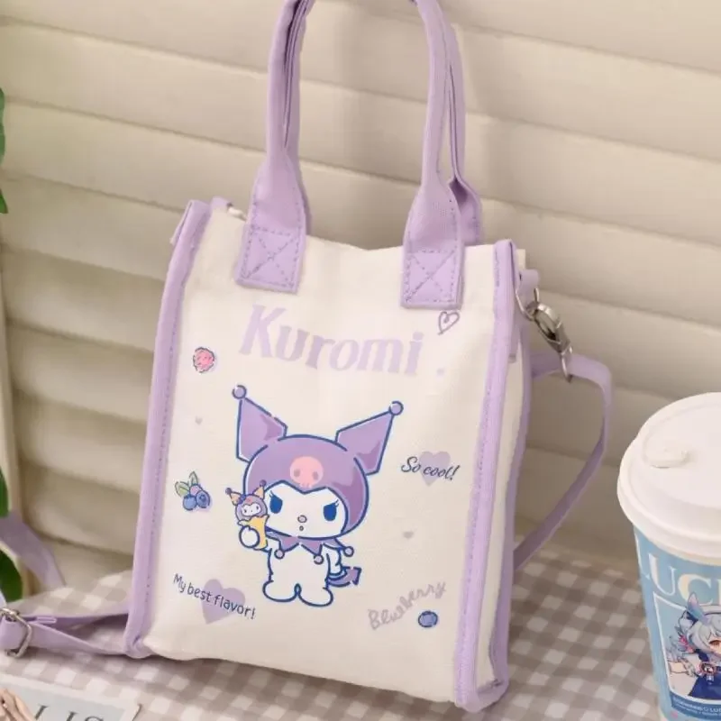حقيبة كروسبودي صغيرة حقيبة قماش كروسبودي لطيف حقيبة ماكياج محمولة كتف واحد حقيبة المرحاض أنيمي الشكل Kawaii الكرتون