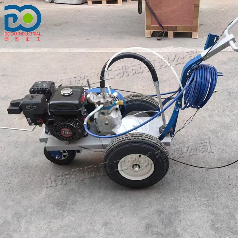 Small Size 6hp Painting Road Marking Machine For Plastic Track Markings High Quality Road Marking Machine