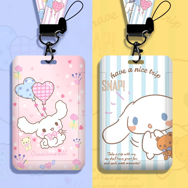 

Cinnamoroll ID Badge Card Holder Lanyard Sanrio Girls Door Card Case Neck Strap Credit Card Holder Credentials Accessories