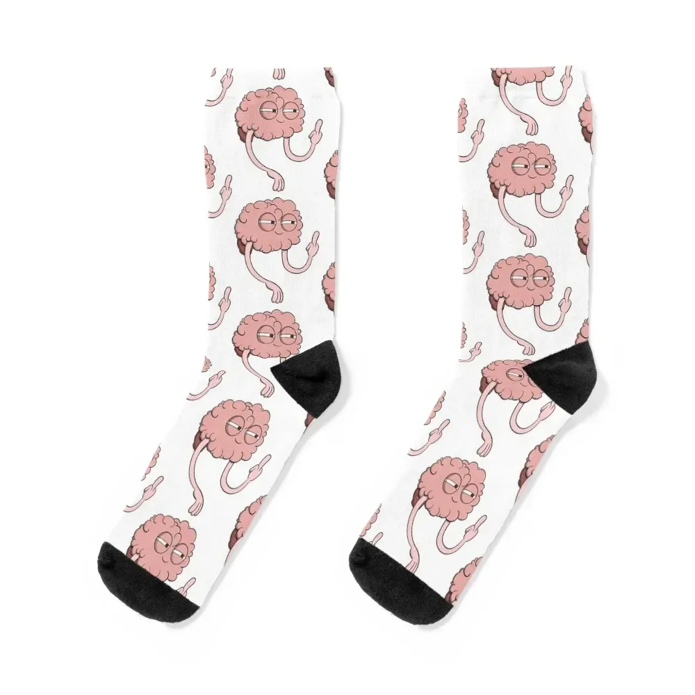 

F U Brain Socks luxury anime Running Socks Men Women's