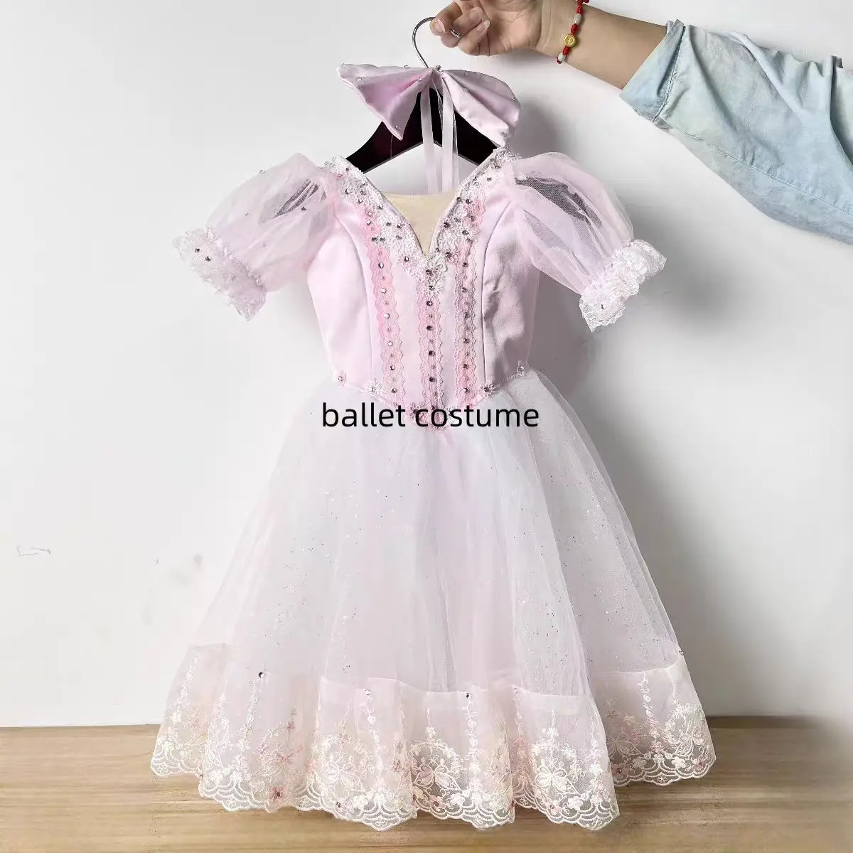 전문 어린이 소녀 여성 성인 발레 댄스 공연 착용 에메랄드 변형 긴 녹색 벨벳 로맨틱 투투 드레스