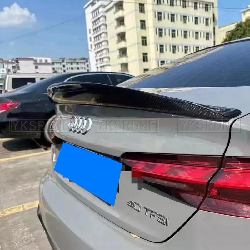 탄소 섬유 리어 스포일러 트렁크 윙 2017-2023 FRP 광택 블랙 단조 카본, 아우디 A5 S5 RS5 B9 4 문짝 쿠페 S5 스타일