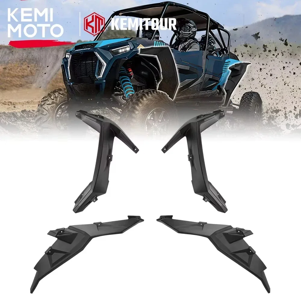 

KEMIMOTO Extended Fender Flare Compatible with Polaris RZR XP 1000/ XP 4 1000/ XP Turbo/ XP 4 Turbo/ Turbo S /4 Mud Guards Flaps