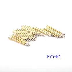 100PCS Ressort Test Sonde P75-A2 B1 E2 J1 Diamètre Extérieur 1.02mm Longueur 16.5mm PCB Sonde