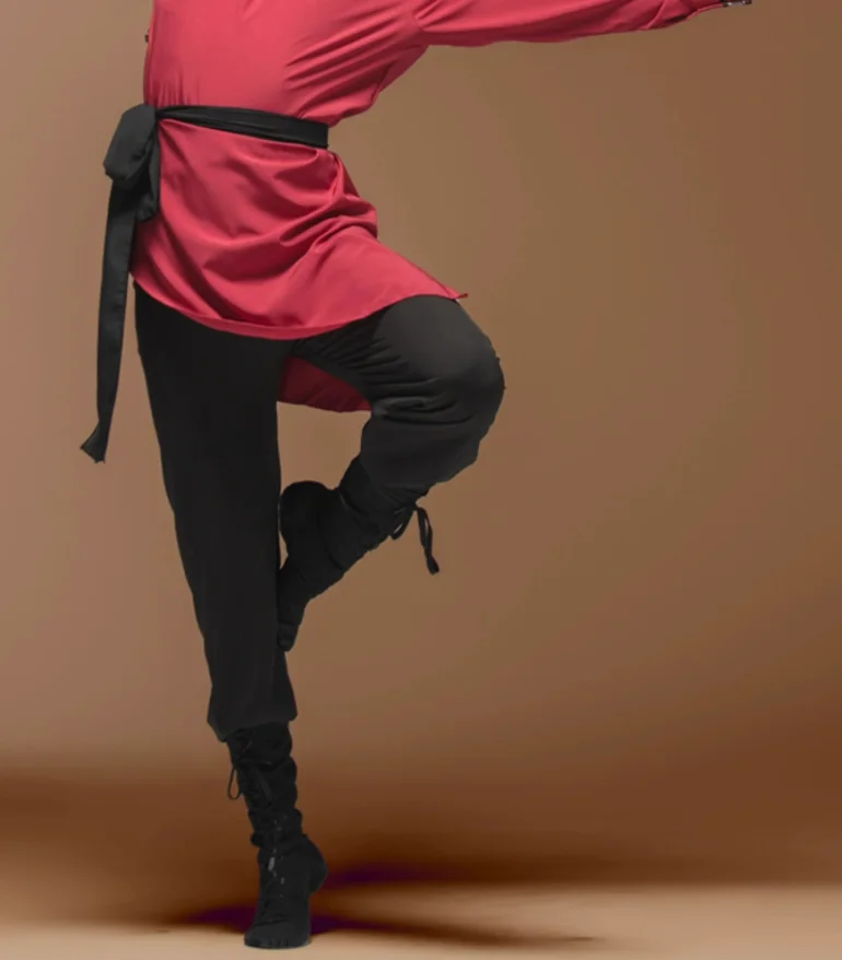 Costume de danse d'équitation de cheval mongole chinois, Costume de spectacle sur scène pour hommes