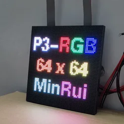 P3 풀 컬러 LED 디스플레이 스크린 패널, RGB LED 모듈, 실내 비디오 벽 LED TV, 1/32 스캔, 64x64 192x192mm, 3 in 1 SMD