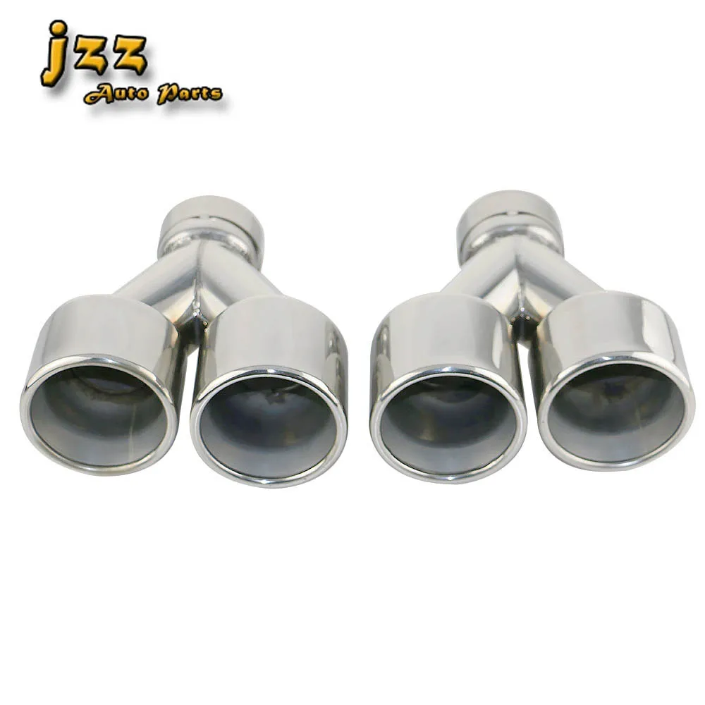 

JZZ universal 2.5'' dual car exhaust tip Stainless-Steel 3.5'' muffler tailpipe