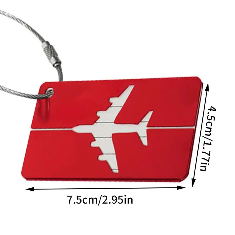 Travel Luggage Tags Metal Suitcases Tags Baggage Name Tags Suitcase Address Label Holder Metal Luggage Tag Travel Accessories