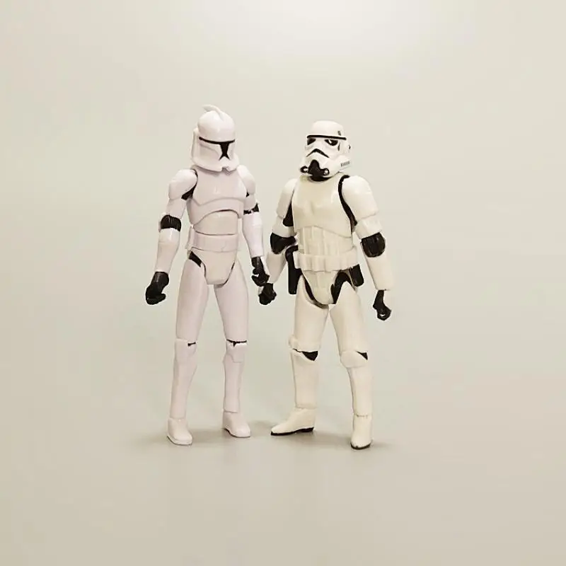 Star Wars Imperial Stormtrooper Clone Troopers 3.75-Inch Doll Ornament with Movable Joints Action Figure Toy Gift