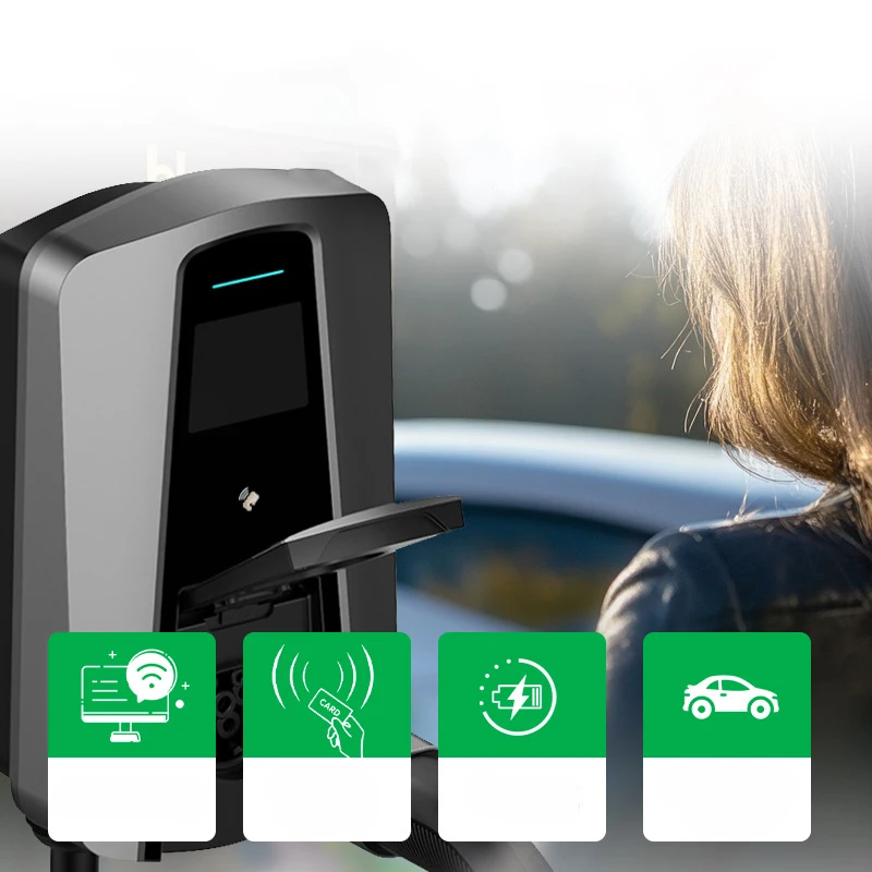 2025 حار بيع المستوى 2 مركبة كهربية الحائط محطة شحن السيارة للسيارات الكهربائية 7kw الصين Evse الوضع 3 #3