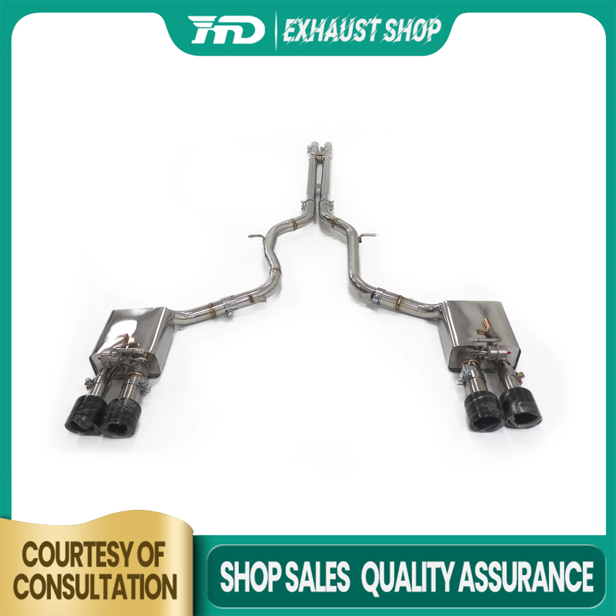 

High Quality Catback For Porsche Panamera Turbo 970 4.8T Stainless Steel Exhaust System Vacuum Valve Muffler Tips HMD