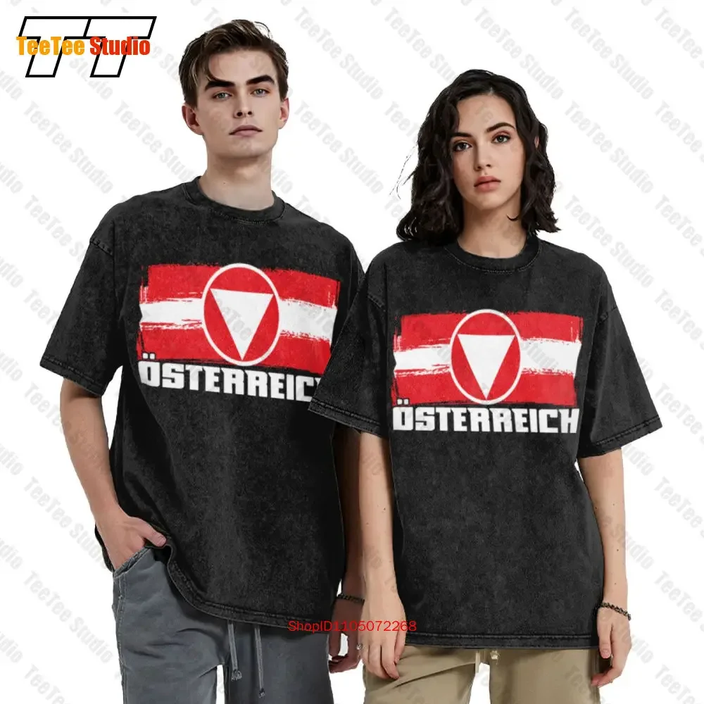 Austria Bra Bundesarmy Coat Of Arms Badge Fighter Battalion Tank Vintage Oversized T-Shirt Tee PNSV