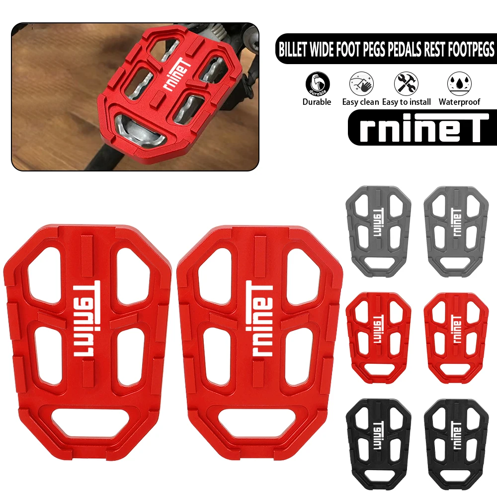 

For BMW R1200GS LC G310R G310GS F750GS F850GS R NINE T RNINET R9T S1000XR Motorcycle Billet Wide Foot Pegs Pedals Rest Footpegs