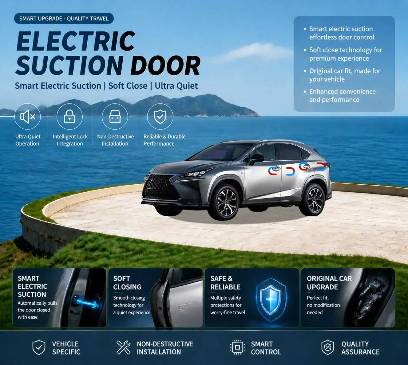 

Car Specific Car Modification Auto Suction Soft Close Door Modification Parts & Accessories For Lexus NX 1st Gen AZ10 2015-2021