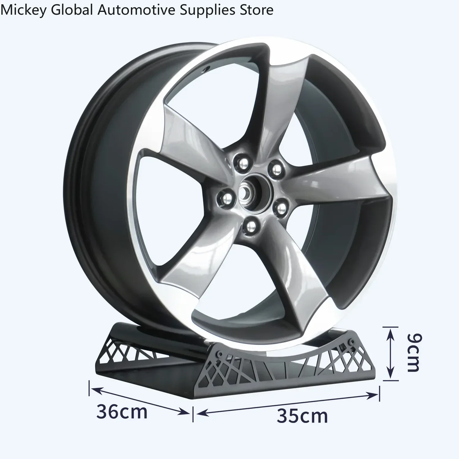 360 Degree Rotating Wheel Display Stand Adjustable Size Car Wheel Rotating Display Stand Wheel Rim Display Stand