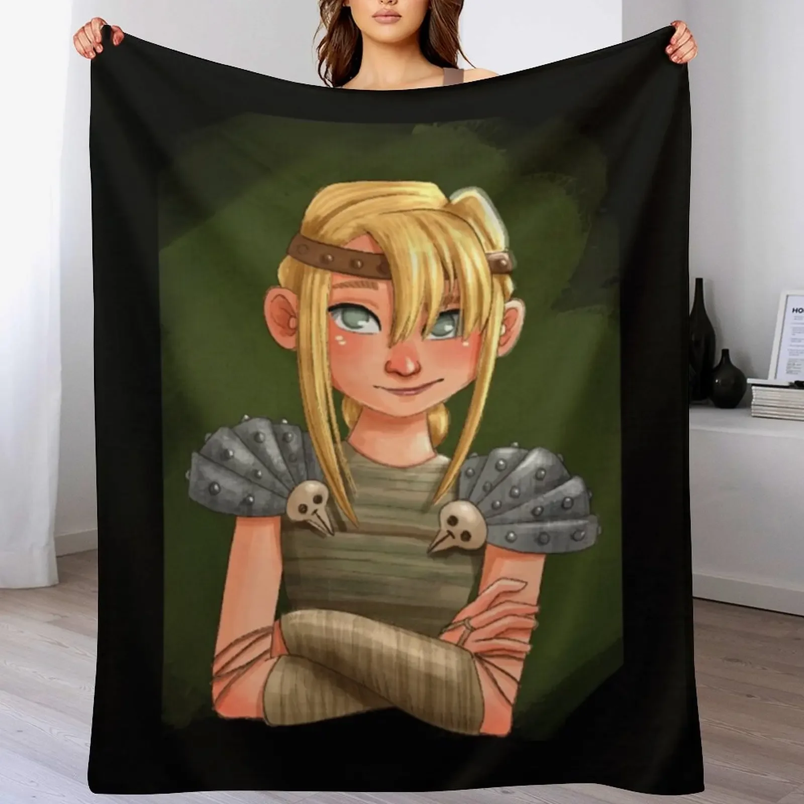 

Astrid HTTYD Throw Blanket blankets and throws manga Luxury Thicken Winter beds Blankets