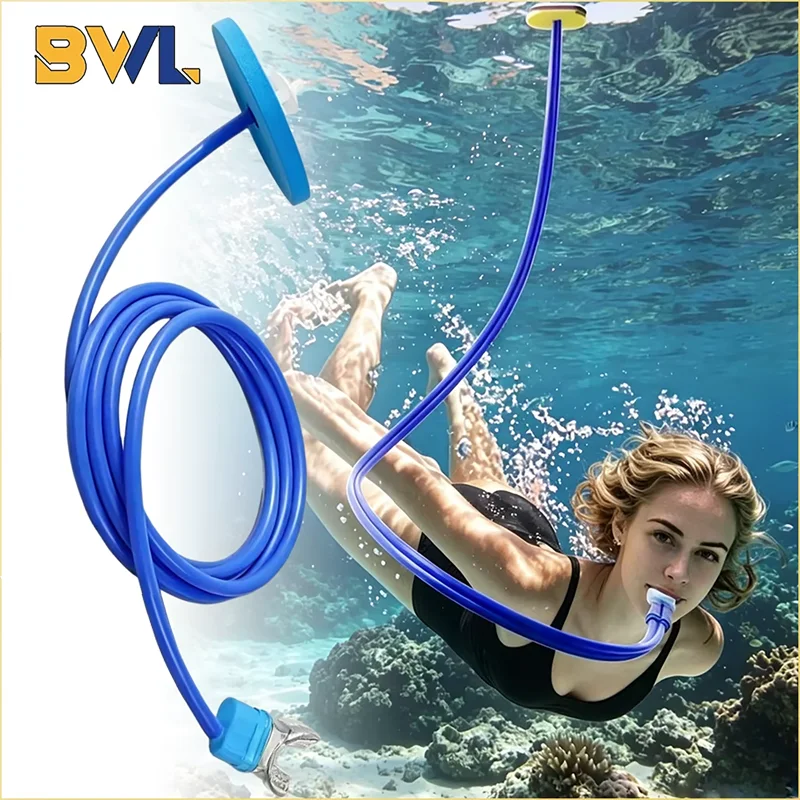 Tubo de Respiración Seco para Adultos de 2 Metros, Universal para Hombres y Mujeres, Equipo de Natación, Buceo, Deportes Acuáticos para Piscina y Océano