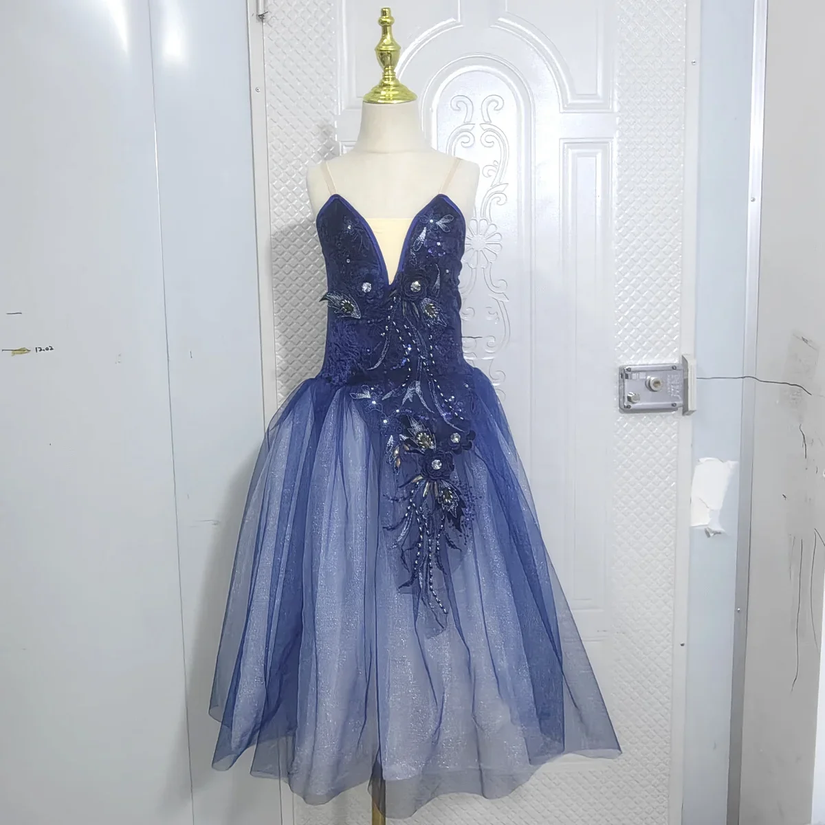 Ballet Tutu Skirts Long Romantic Dress 3d Flower Dress Performance Costumes Princess Dance Practice Tutu Dress Women image 5