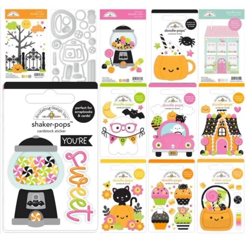 PumpkinHalloween Trick Candy Cakes Shaker Cutting Die Hot Foil Scrapbooking Diary Decorate Embossing Template Diy Greeting Card