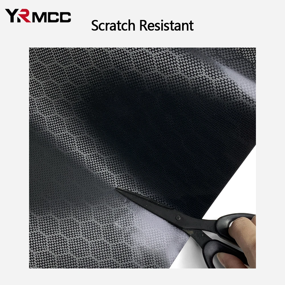 Carbon Fiber Motorcycle Stickers Black Waterproof Vinyl Wrap Diamond Forged Carbon Adhesive Vinyl for Helmet Motorcycle Sticker