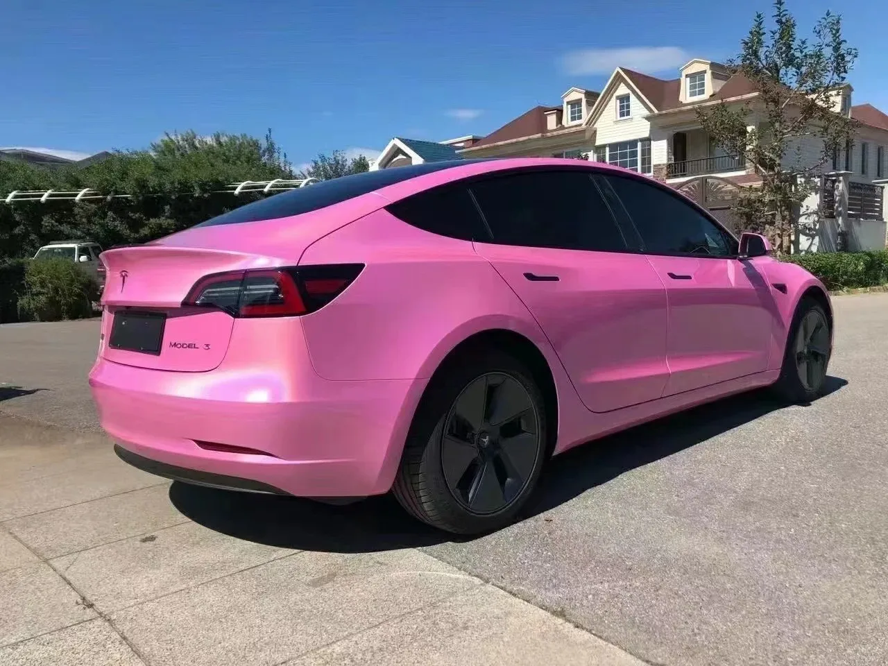 Seven-Color Rainbow Reflective PET Car Window Protective Shield Pink Paint Protection Film PVC Body Position Color-Changing