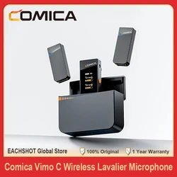 Comica Vimo C C3 C2 2.4G Wireless Lavalier Microphone Lapel Mini Mic for Smartphone Camera Vlogging Streaming Interview YouTube