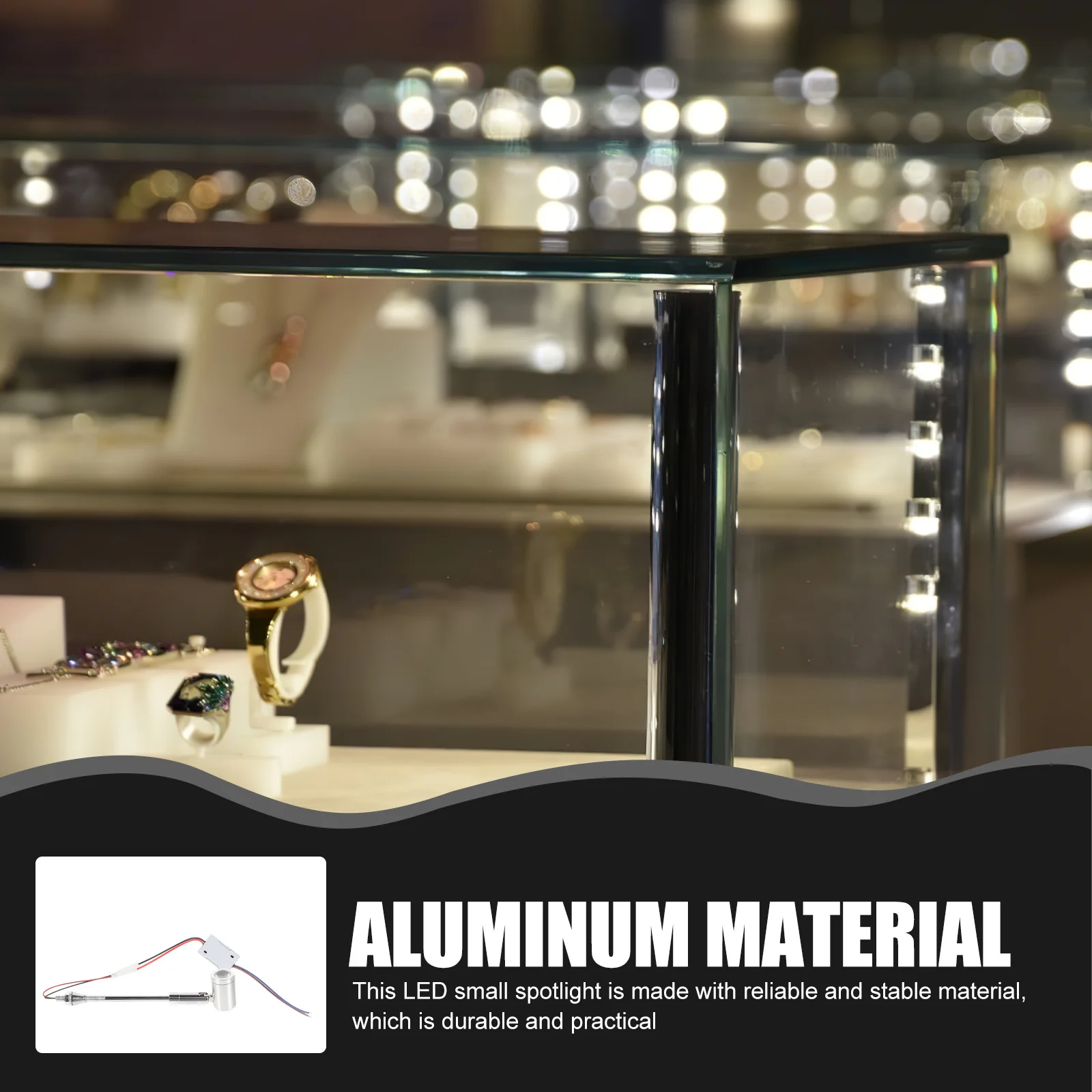 أضواء كاشفة صغيرة LED خزانة مجوهرات عرض قابل للتعديل مشرق الأضواء الداخلية عرض صغير ضوء الأضواء الصغيرة #5