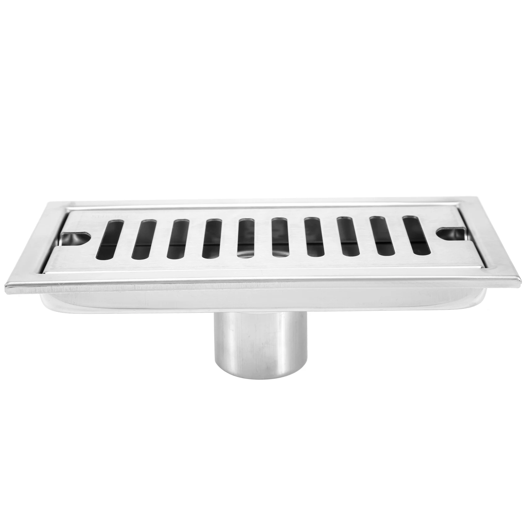 AT02-Rectangular Linear Shower Floor Drain Long Linear Drainage Channel Drain For Hotel Bathroom Kitchen Floor 20Cm