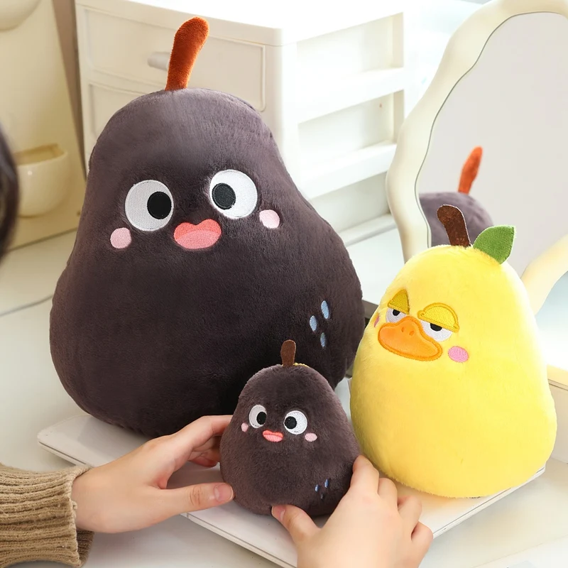 30 cm Neue Kreative Obst Ente Birne Drehen in Gefrorene birne Plüsch Spielzeug Cartoon Kuscheltiere Lustige Ente Birnen Stress Puppe kinder Geschenk