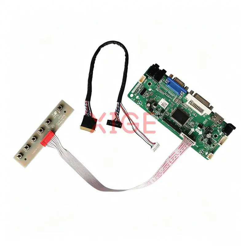 

Controller Drive Board Fit LTN101NT02 N101L6 HT101WSB N101LGE 1024x600 VGA DVI HDMI Laptop Monitor Panel LVDS 40Pin 1024*600 Kit
