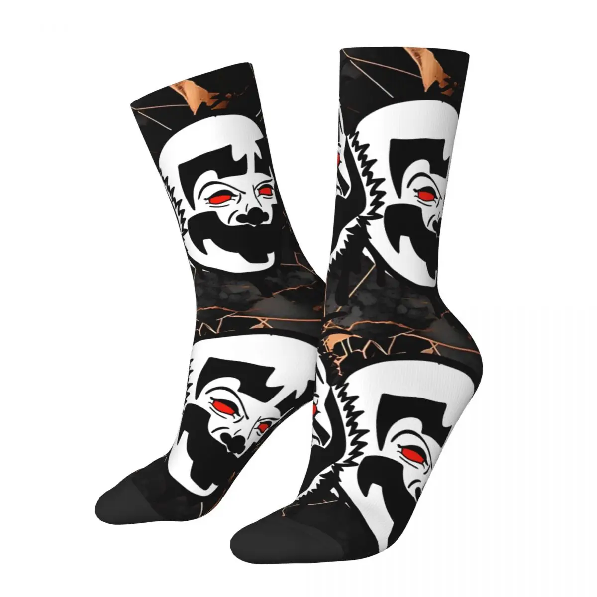 Vintage Juggy BUDDIES Men's compression Socks Unisex Insane Clown Posse Harajuku Seamless Printed Novelty Crew Sock