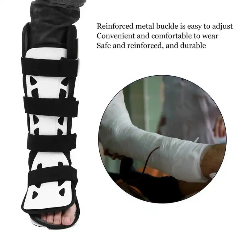 Ankle Brace Foot Drop Corrector Ankle Joint Varus Valgus Calf Fracture Fixer Breathable Adjustable Leg Feet Support Boot M/L 1pc