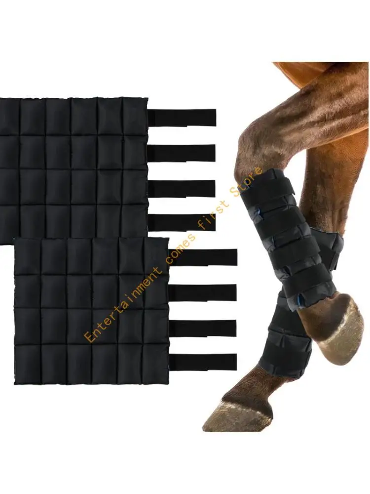 Adjustable Cooling Footwear Equine Leg For Comfort And Support With Fasteners 40x38cm 55KD