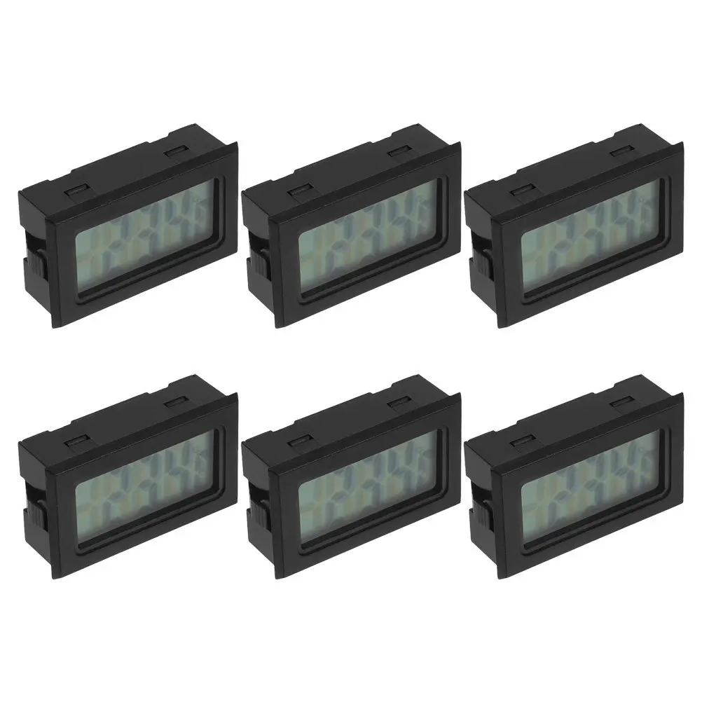 

6Pcs Digital Thermometer Embedded High Accuracy Indoor Outdoor Room Temperature Meter Display for House Garage