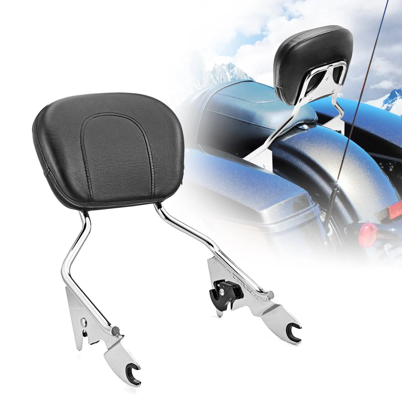 

Motorcycle Backrest Sissy Bar For Harley Road King Road Glide Street Glide Electra Glide FLHRXS FLHXS FLTRST FLHTCU 2009-later