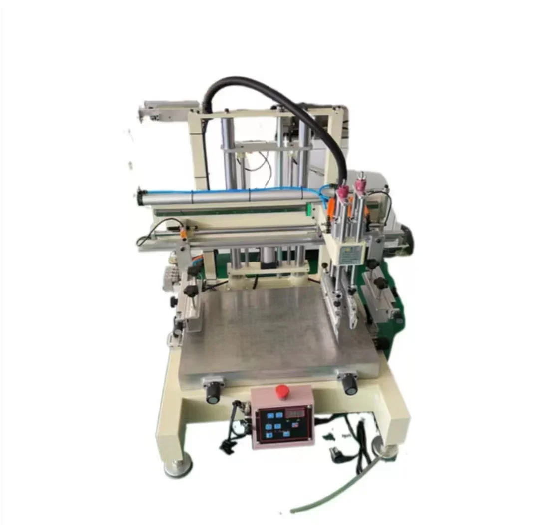 Mini High Quality Semi-automatic Screen Printer With Plane Bed Easy To Operate Flat Working Table Screen Printing Machine