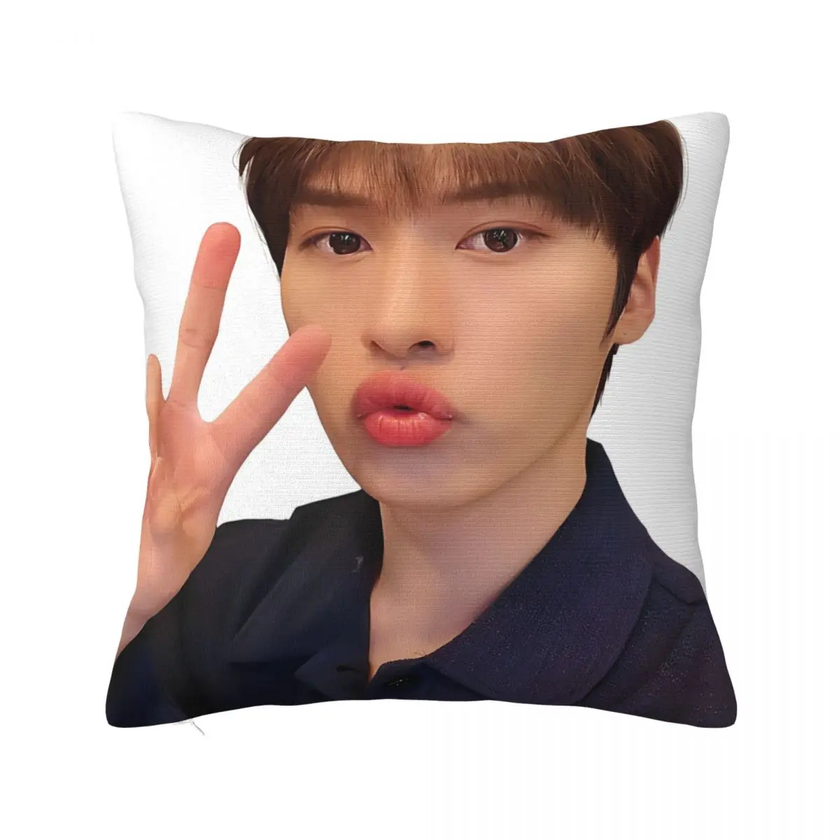 Lee Know Minho Kiss The Radio Pillowcase Double-sided Printing Cushion Cover Decorations Pillow Case Cover Home Square 45*45cm