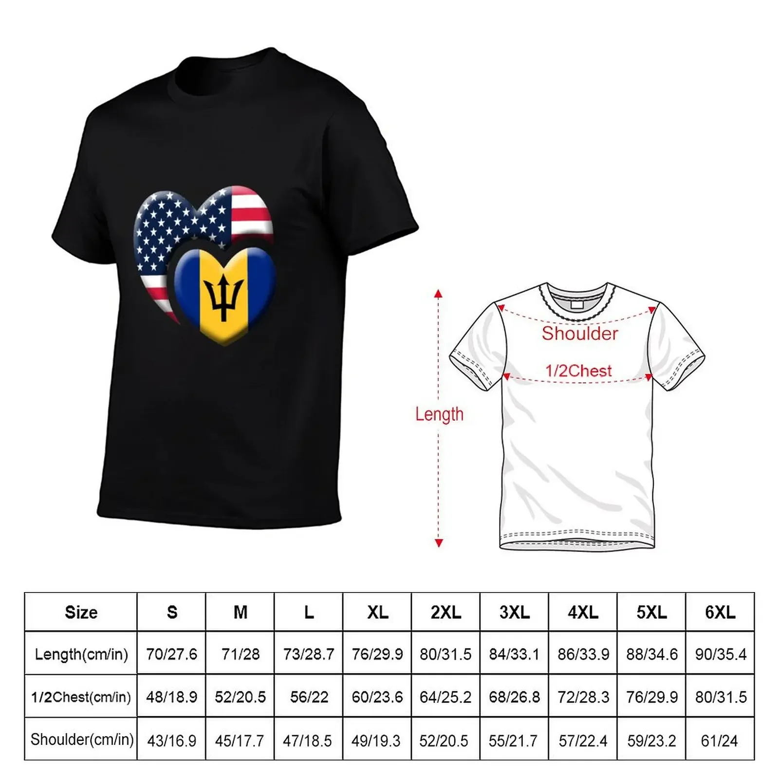 Barbados T-Shirt anime tshirt essential t shirt baggy shirts clothing for men