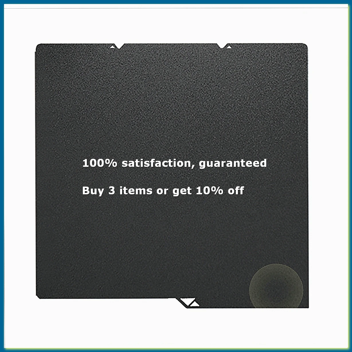 For S1C S1 Combo Build Plate Parts 264x276mm Spring Steel Sheet Plate Smooth PEI Textured Heat Bed Black