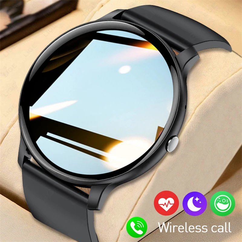

LIGE Новые мужские умные часы с полным сенсорным экраном Женские часы Bluetooth Вызов Спортивные часы для здоровья IP68 Женские умные часы для Android iOS