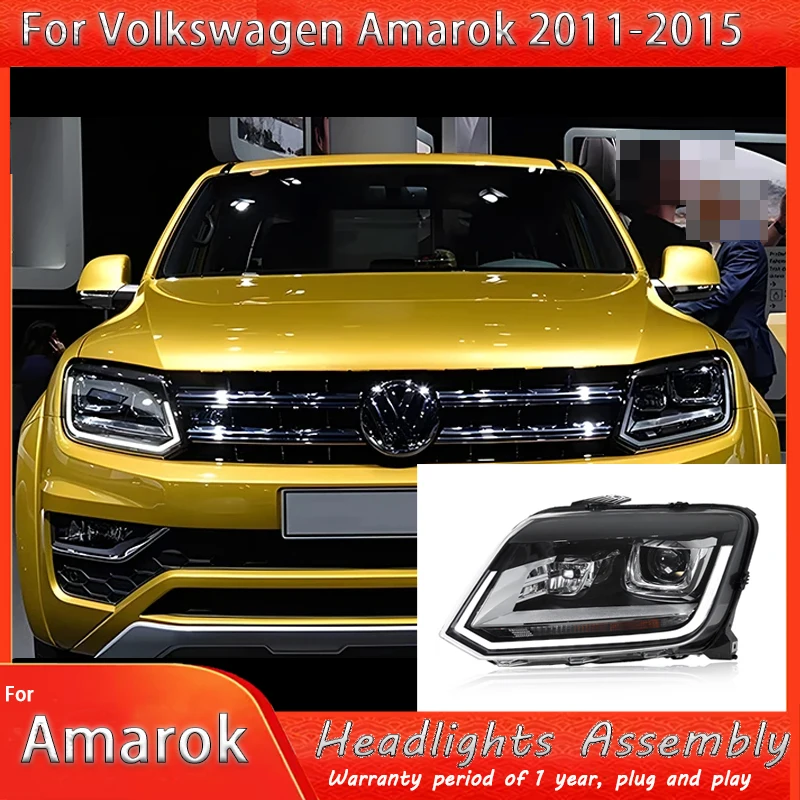 

Для VW Amarok 2011-2016 авто фары в сборе обновление светодиодный автомобильный Plug and Play высокая настройка объектива проектора аксессуары инструменты