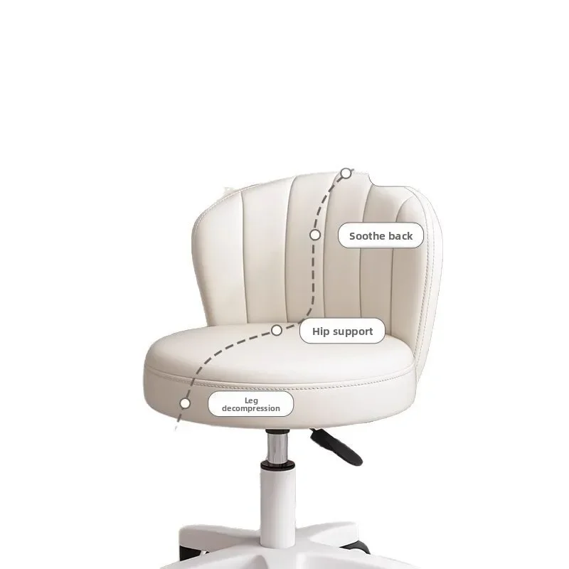 Fashionable Look Chair Dresser Stool Pulley Back Chair Lift Swivel Chair Manicure Stool