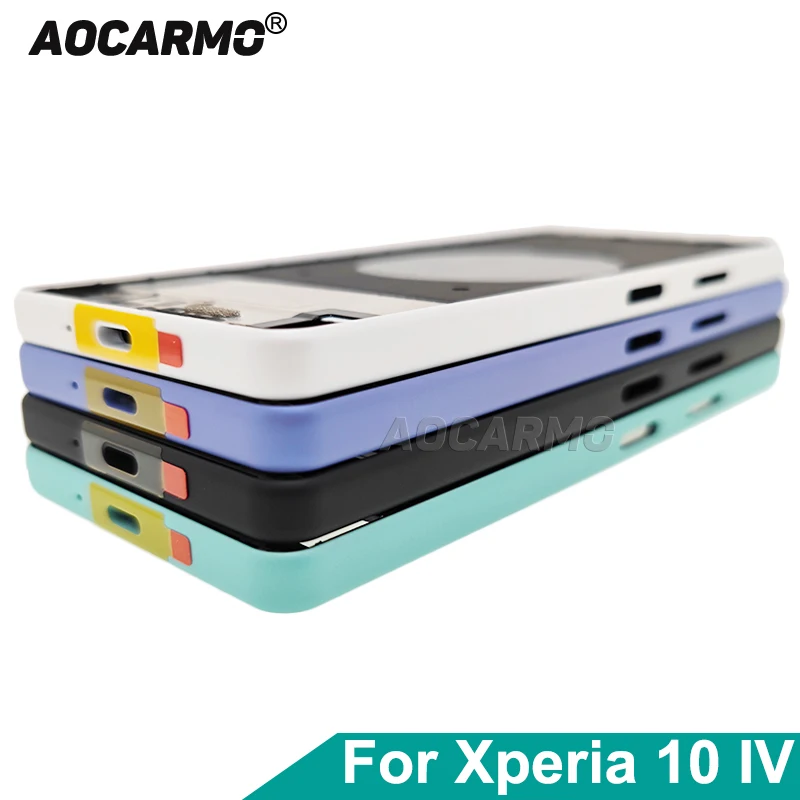 

Aocarmo For Sony Xperia 10 IV XQ-CC72 CC54 CC44 X10iv Middle Frame Chassis Bezel Bracket Medium Plate Housing Replacement Part
