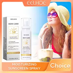 Sunscreen Spray Spf 50 Original Facial Sunblock Waterproof Moisturizing Hydrating UV Protection Spray Sunburn Skin Care Products