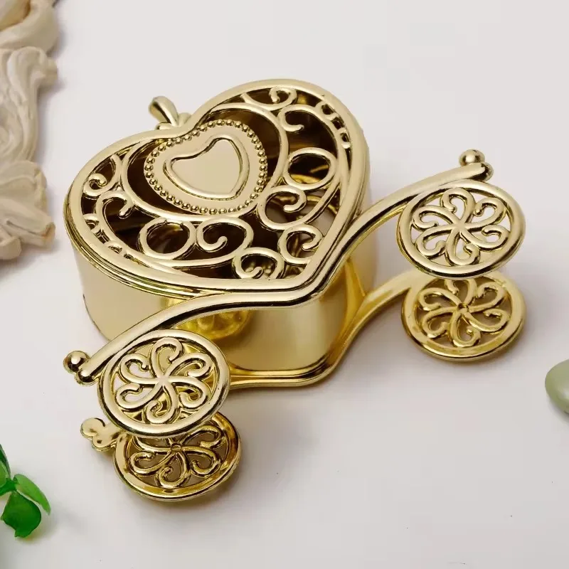 1 5 10 PCS Pumpkin Carriage Chocolate Candy Box Carriage Transport Cinderella Princess Party Gift Box Decoration 2024