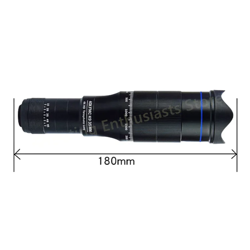 40X High-definition Astronomical Professional Monocular Telescope with Remote Zoom for Outdoor Hunting Camping and Tourism