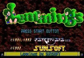 Lemmings 16bit MD بطاقة الألعاب لمحرك Sega Mega لـ Genesis