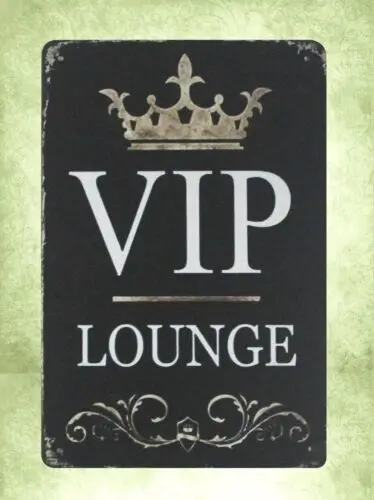 VIP Lounge tin metal sign home decor outdoor wall art