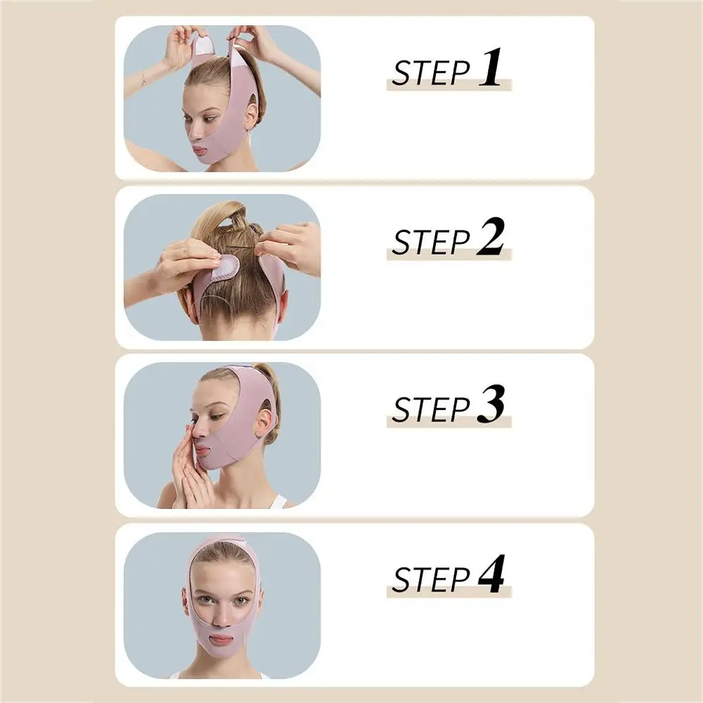 Convenient Jaw Exerciser V-Line Mask V Shaped Face Slimming Lifting Face Slimming Bandage Chin Strap For Woman Sleeping